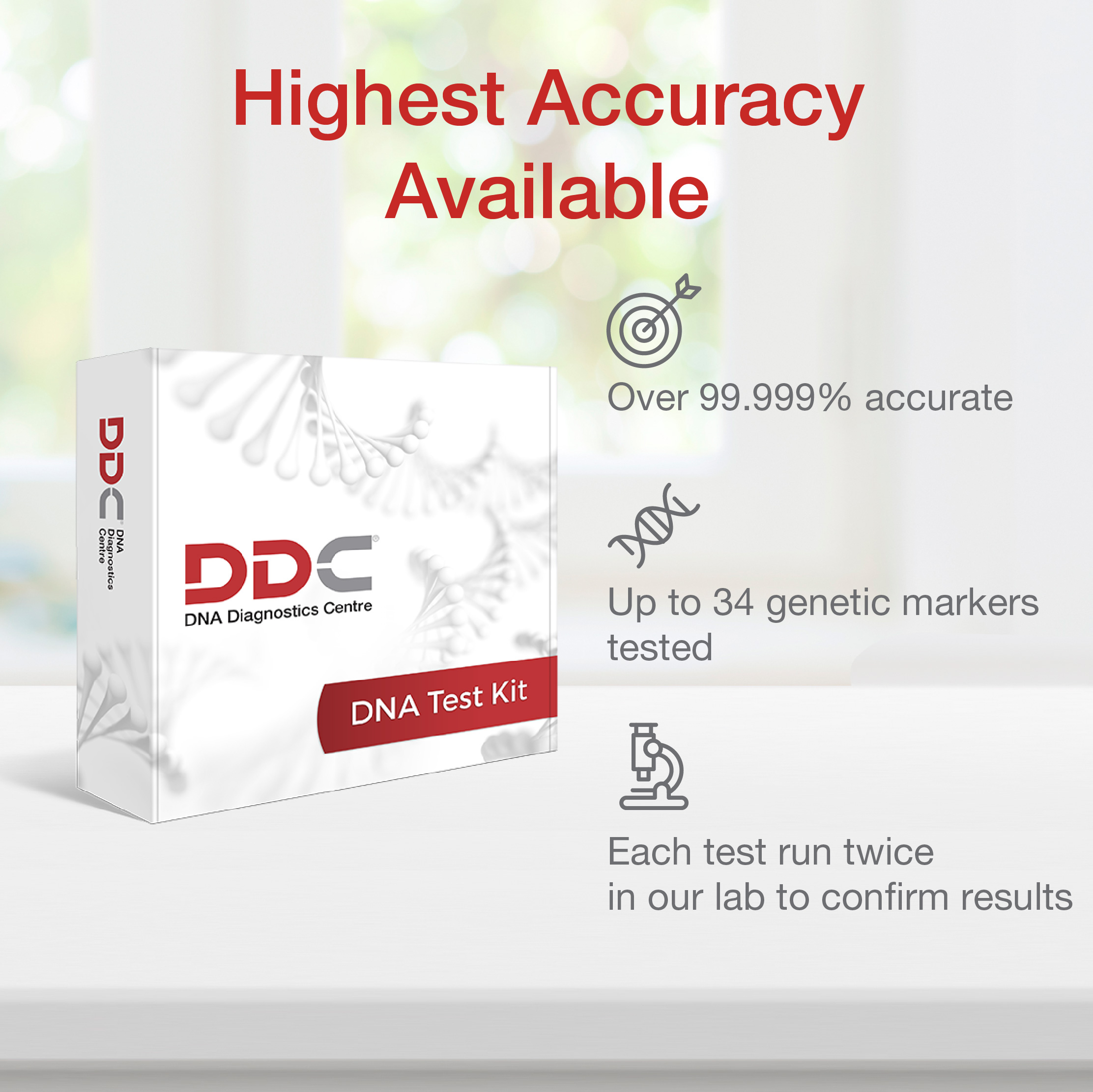 DDC paternity test benefits